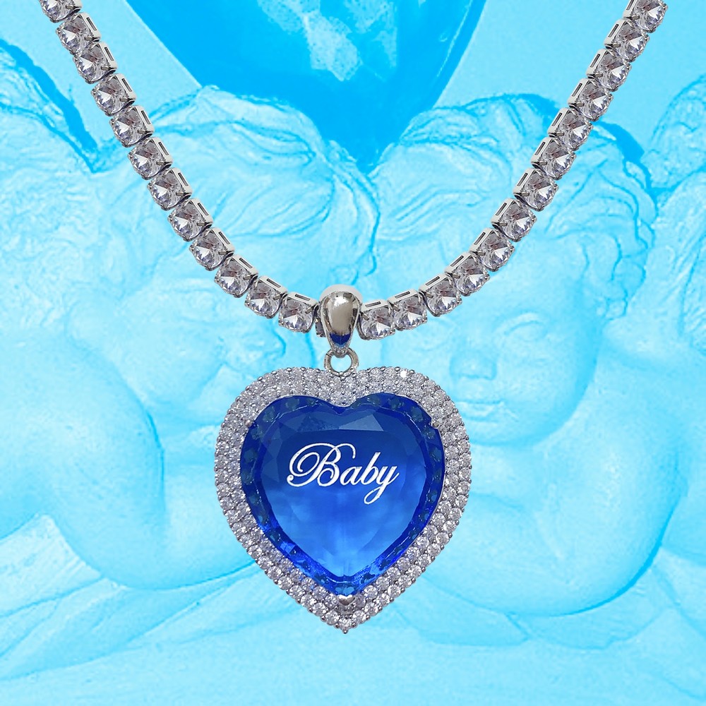 【HURJABOY】 Titanic Heart Baby Necklace : 2 Colors HURJABOYACC] Titanic Heart baby necklace – SellerWork