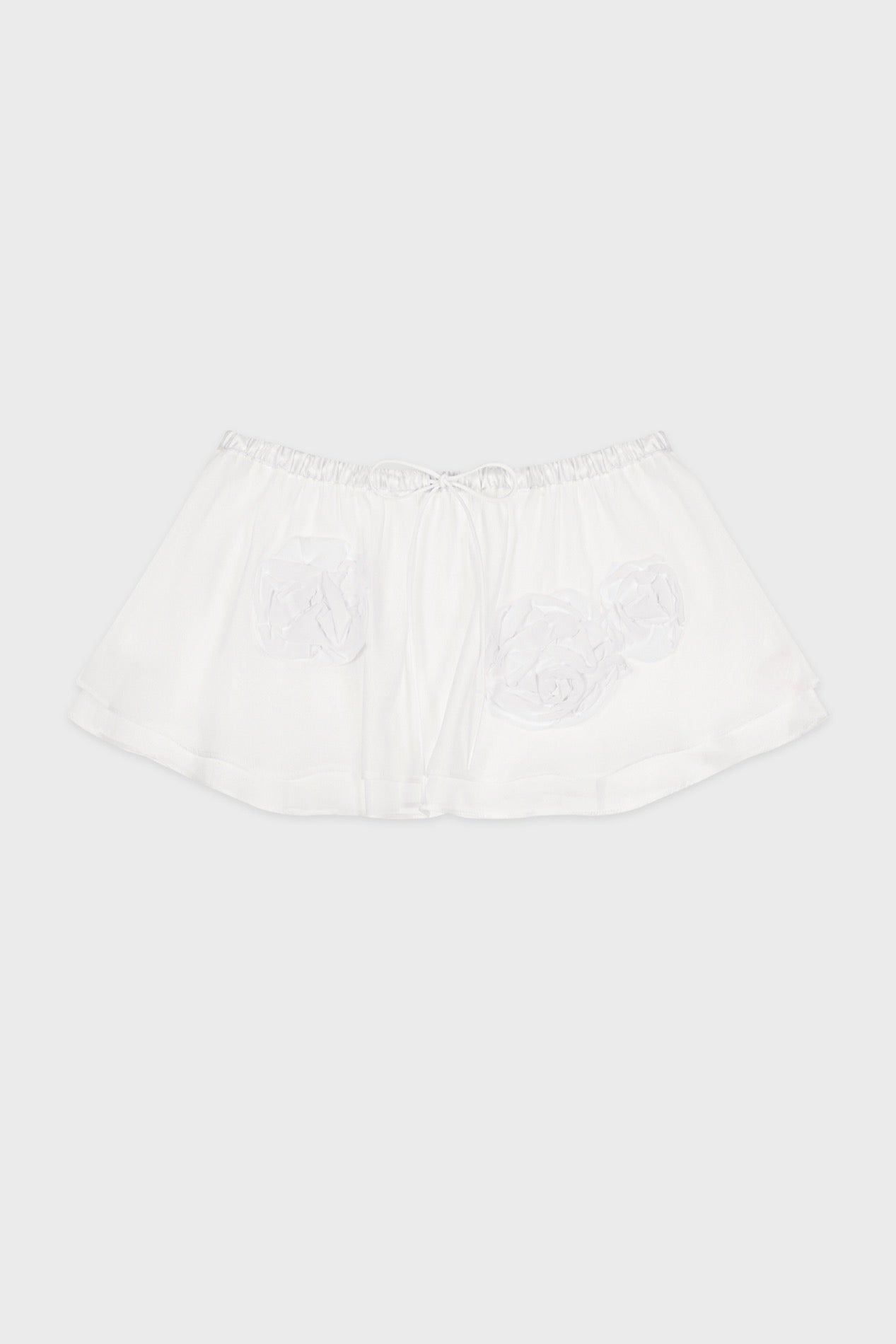 SINOON] Flower Sheer Layered Skirt (White) – SellerWork