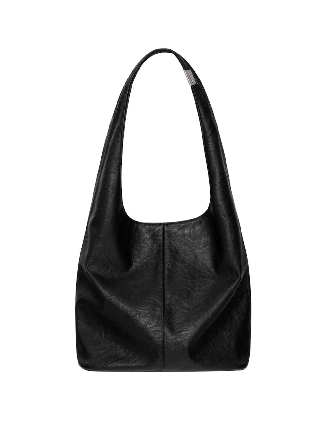 GLOWNY] G LEATHER SHOULDER BAG (BLACK) – SellerWork