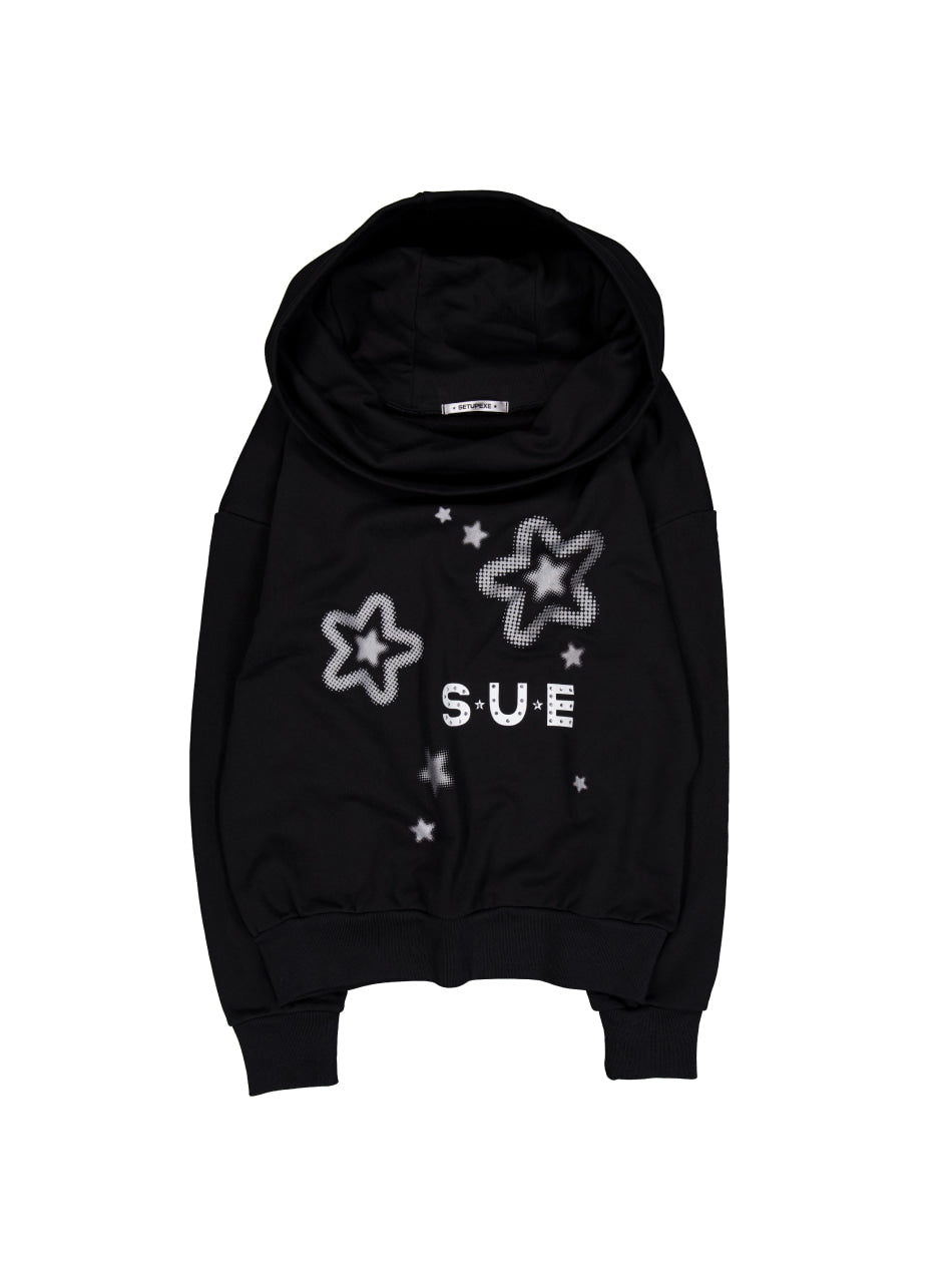 【SETUP‐EXE】SOFT STRIPE HOODIE TOP main image 0