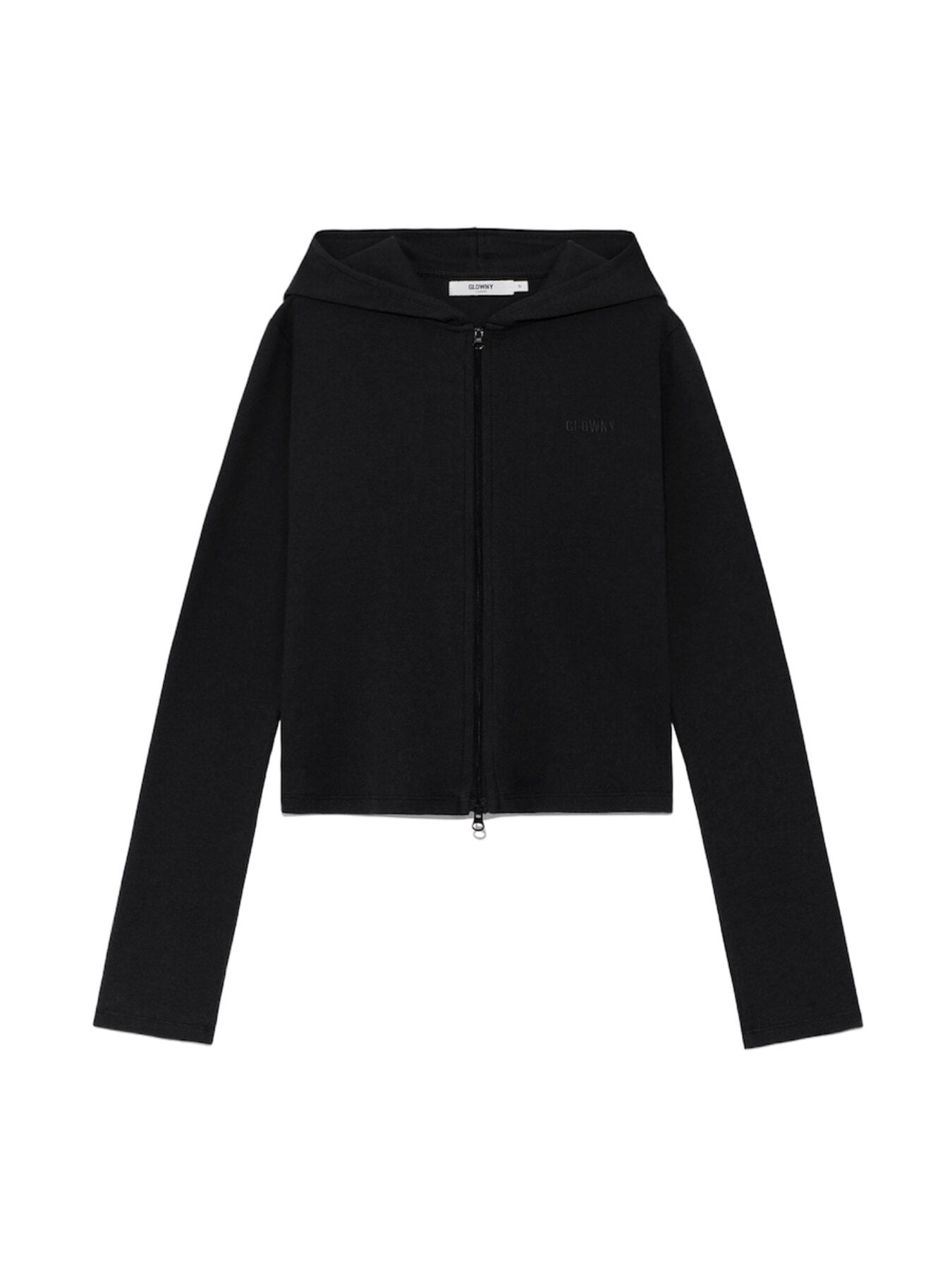 GLOWNY] G CLASSIC ESSENTIAL RIB ZIP-UP (BLACK) – SellerWork