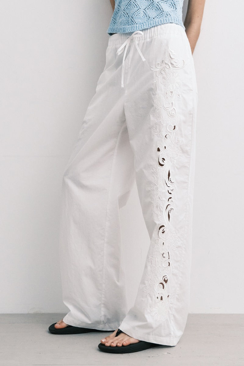 MIDNIGHT MOVE] fl pants (white) – SellerWork