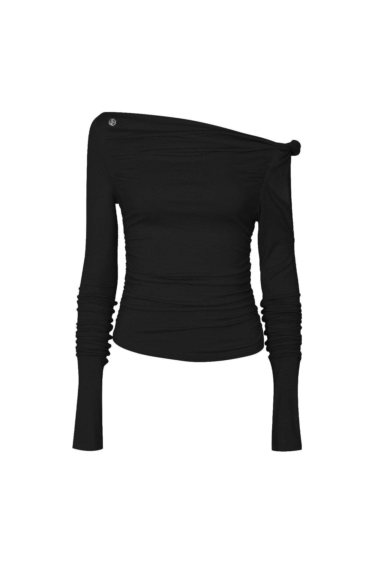 [PAIN OR PLEASURE] SS 24 LYNN SHIRRING TOP black