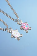 huggingoat-fw-26-teddy-dot-pattern-ball-chain-silver-s