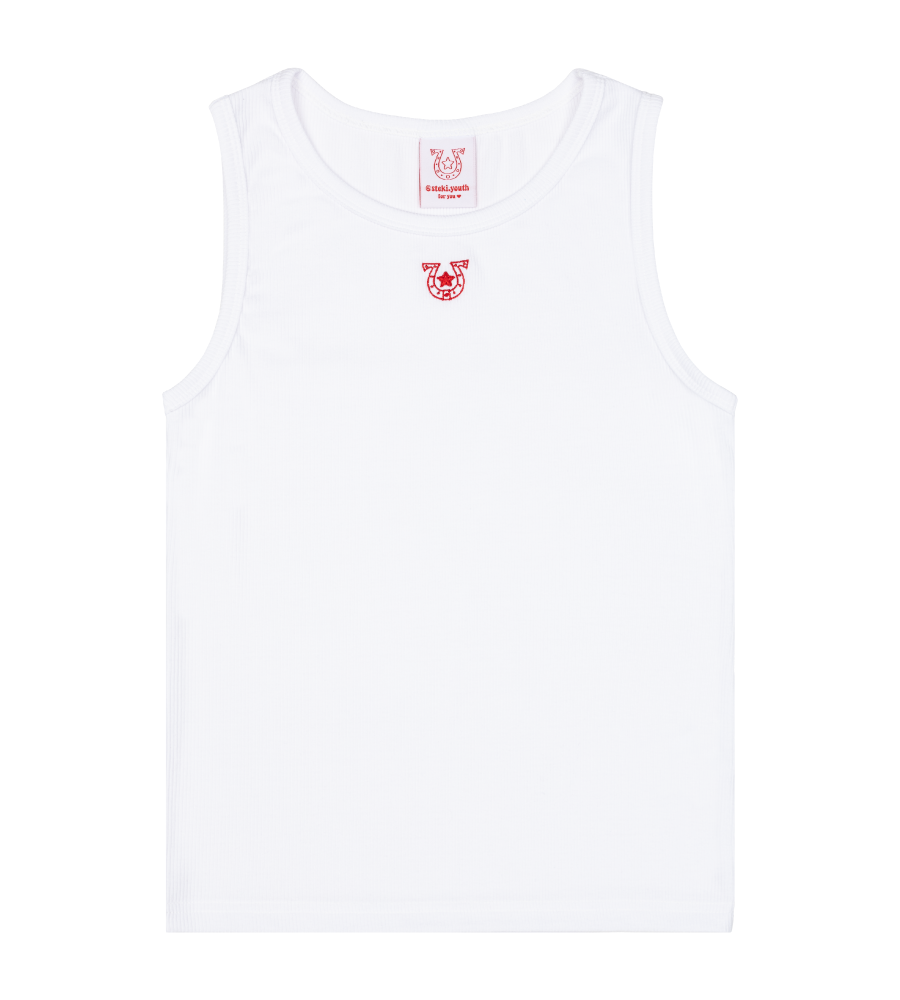 stekiyouth-ss-25-horse-sleeveless-t-(white)