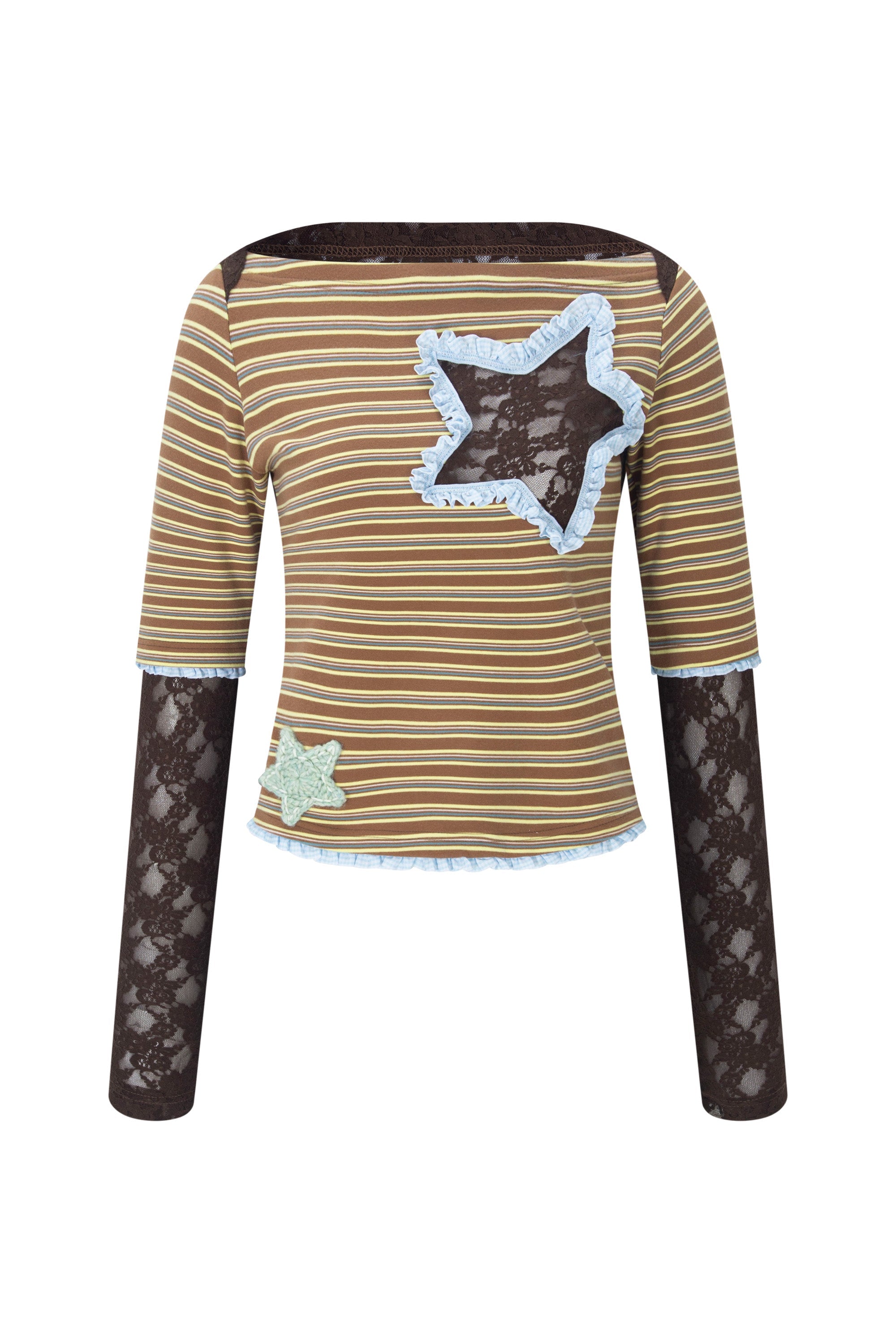 alcmy-fw-26-collaged-stripe-star-top-brown-s