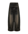 0104-ss-25-f/no.8-big-belt-washing-denim-pants