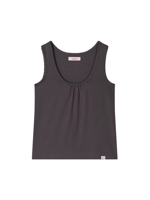lo-axual-ss-26-picot-shirring-sleeveless-purple-charcoal-charcoal-s