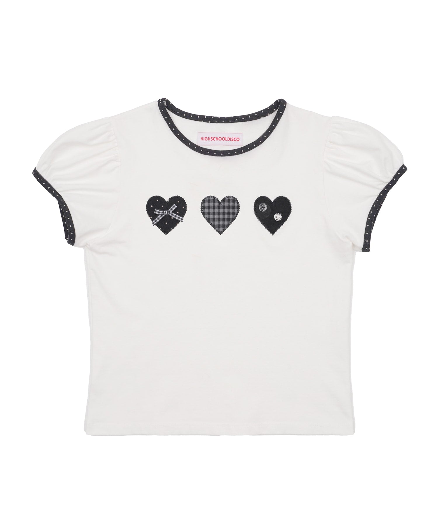 high-school-disco-ss-25-heart-applique-dot-short-sleeve