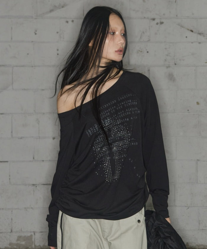 fancy-club-fw-25-divine-cross-off-shoulder-tee-black-f25zb036-black-s