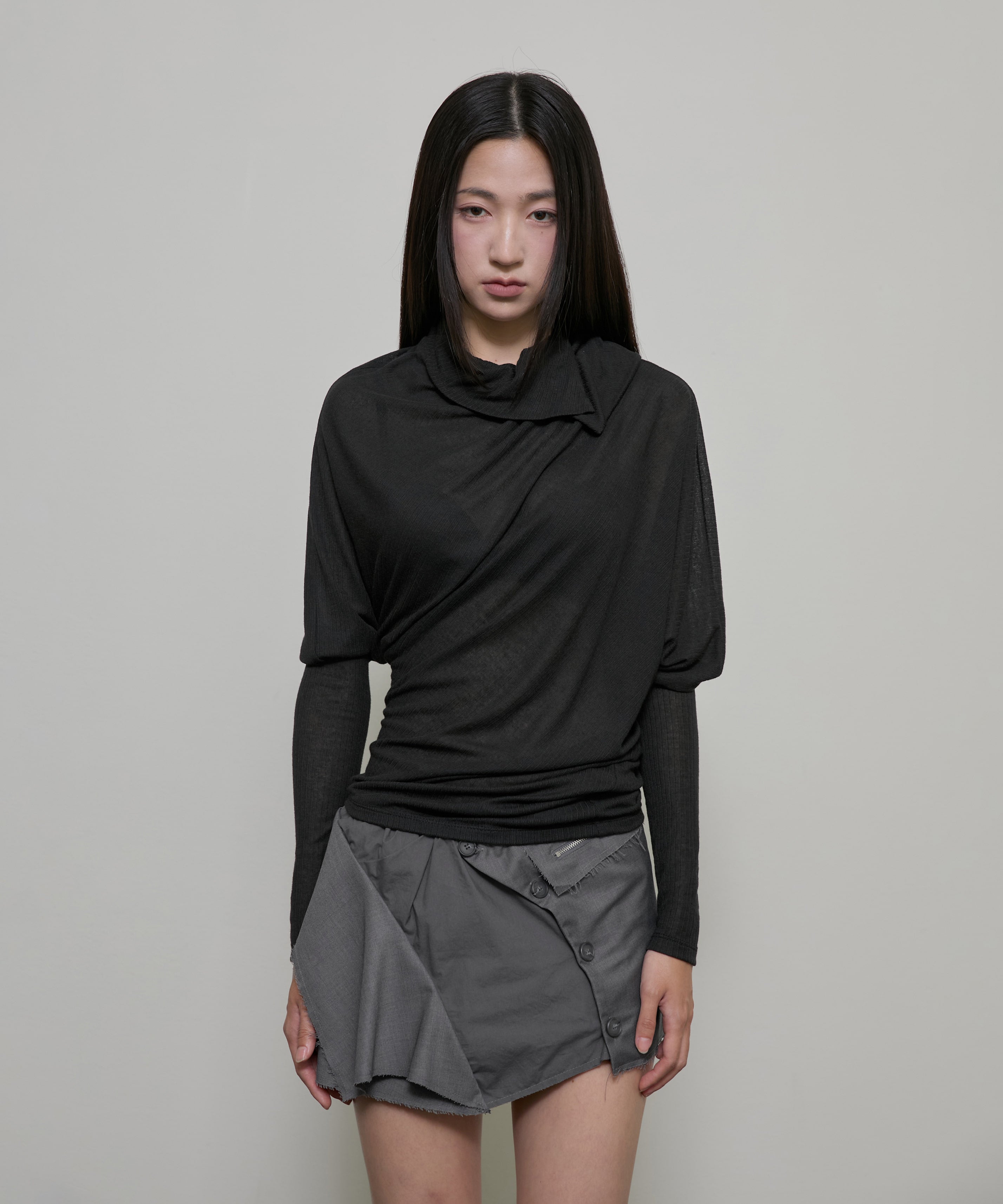 flareup-ss-26-sheer-asymmetrical-long-sleeve-fl-175-black-black-s