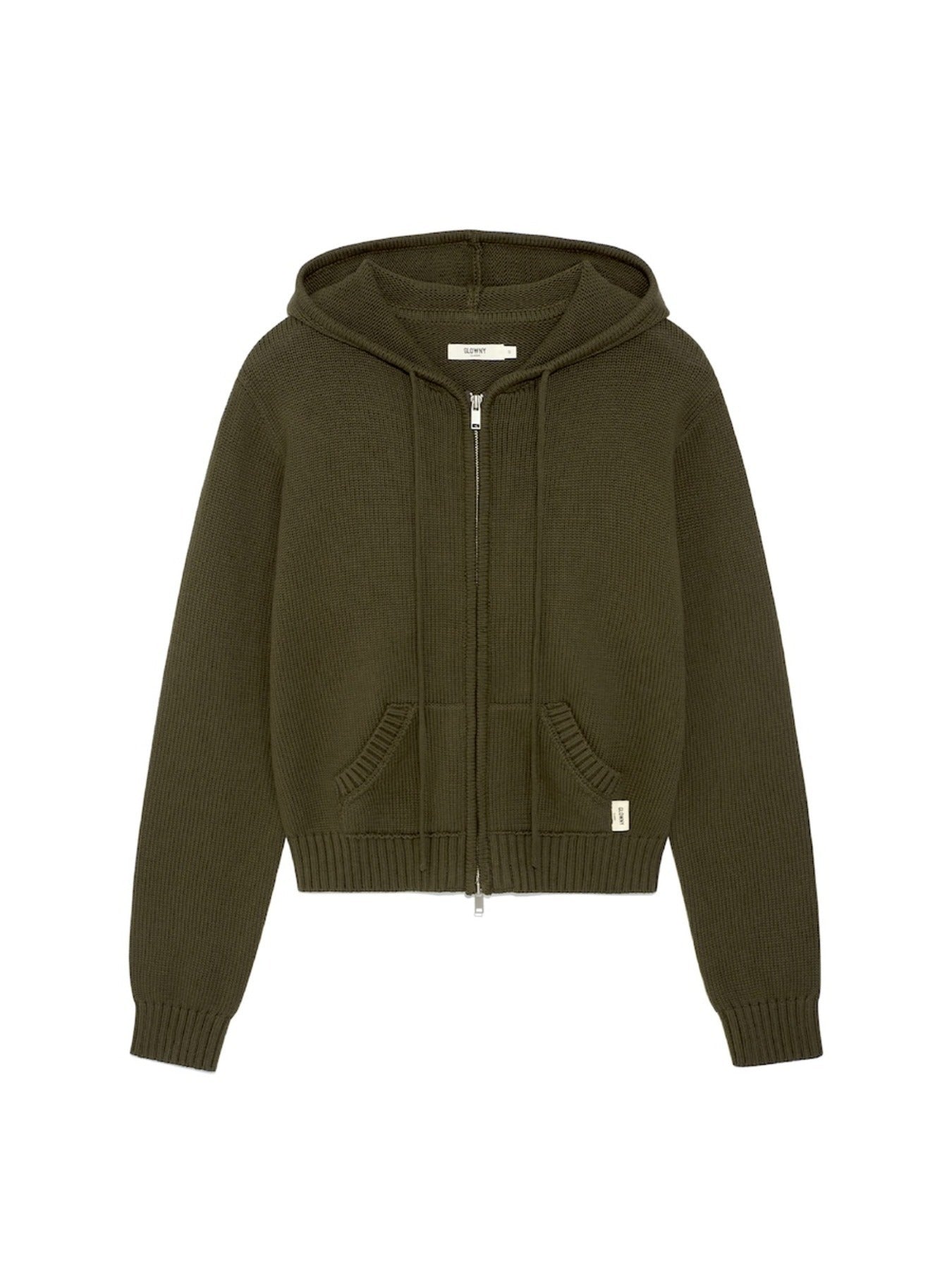 glowny-fw-25-g-classic-knit-zip-up-khaki-khaki-s