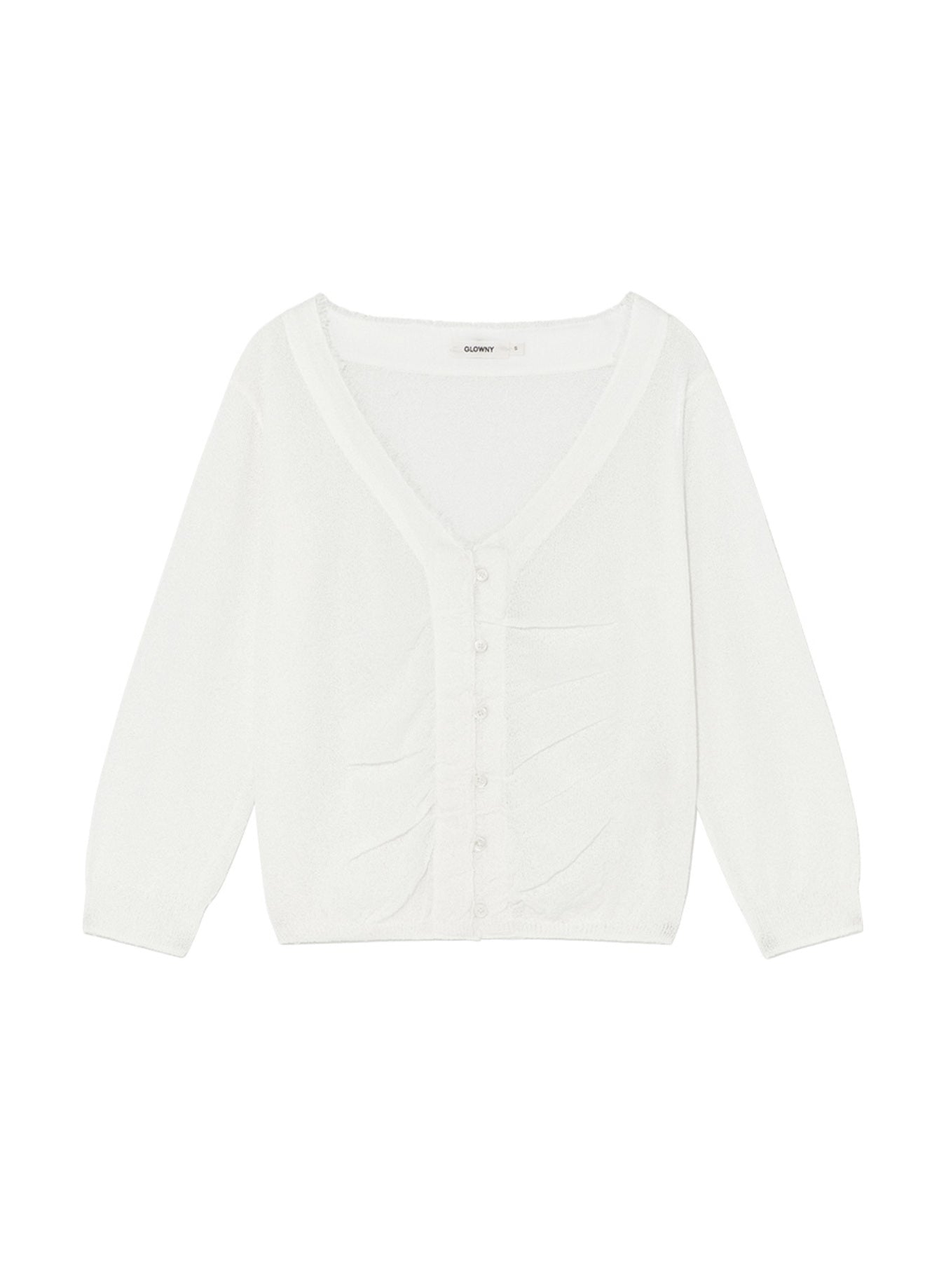 glowny-ss-26-sherbet-v-neck-fringe-cardigan-ivory-ivory-s