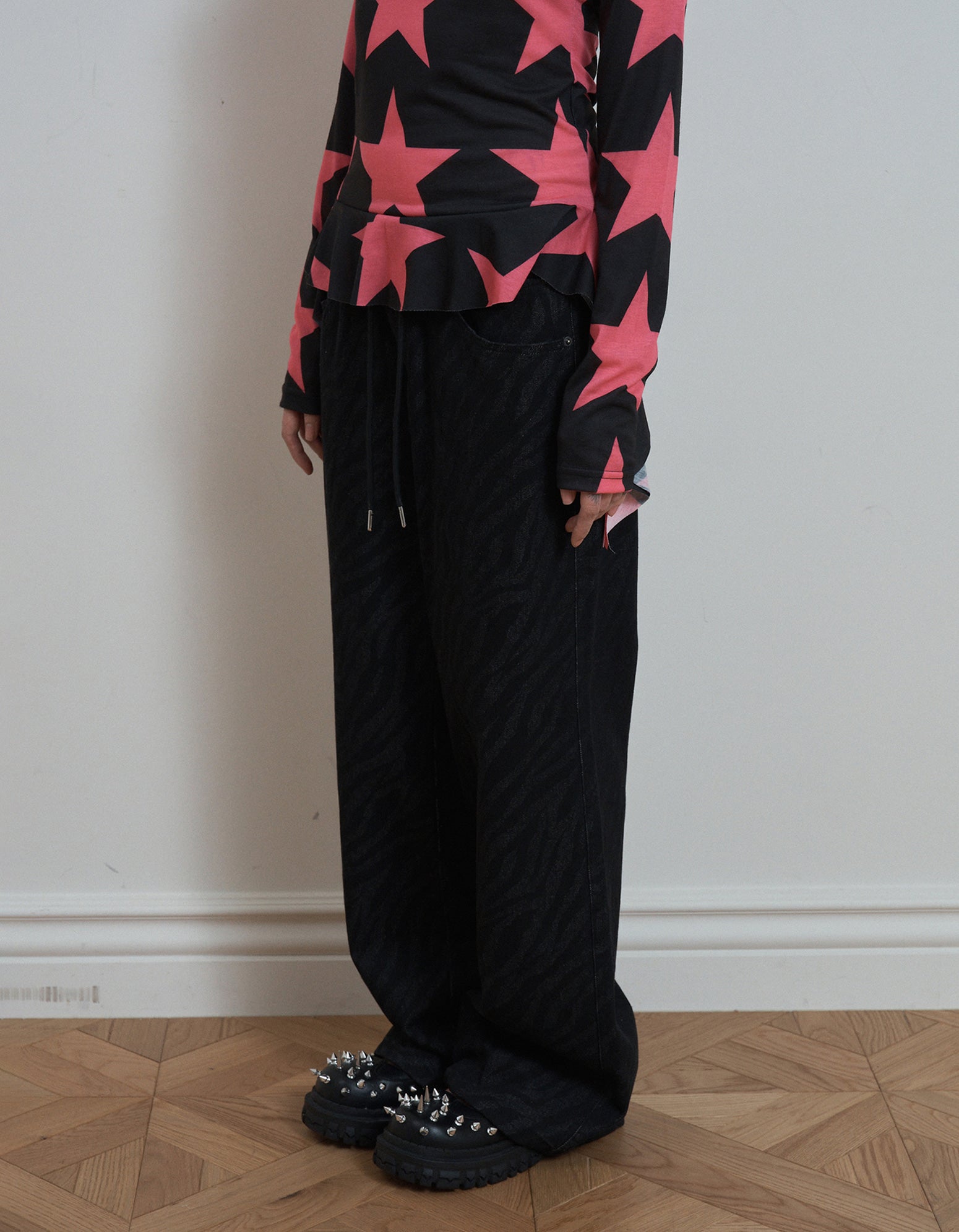 setup-exe-fw-26-zebra-denim-pants-black-black-s