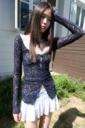 losesleepover-fw-26-cosmos-lace-cardigan-navy-navy-s