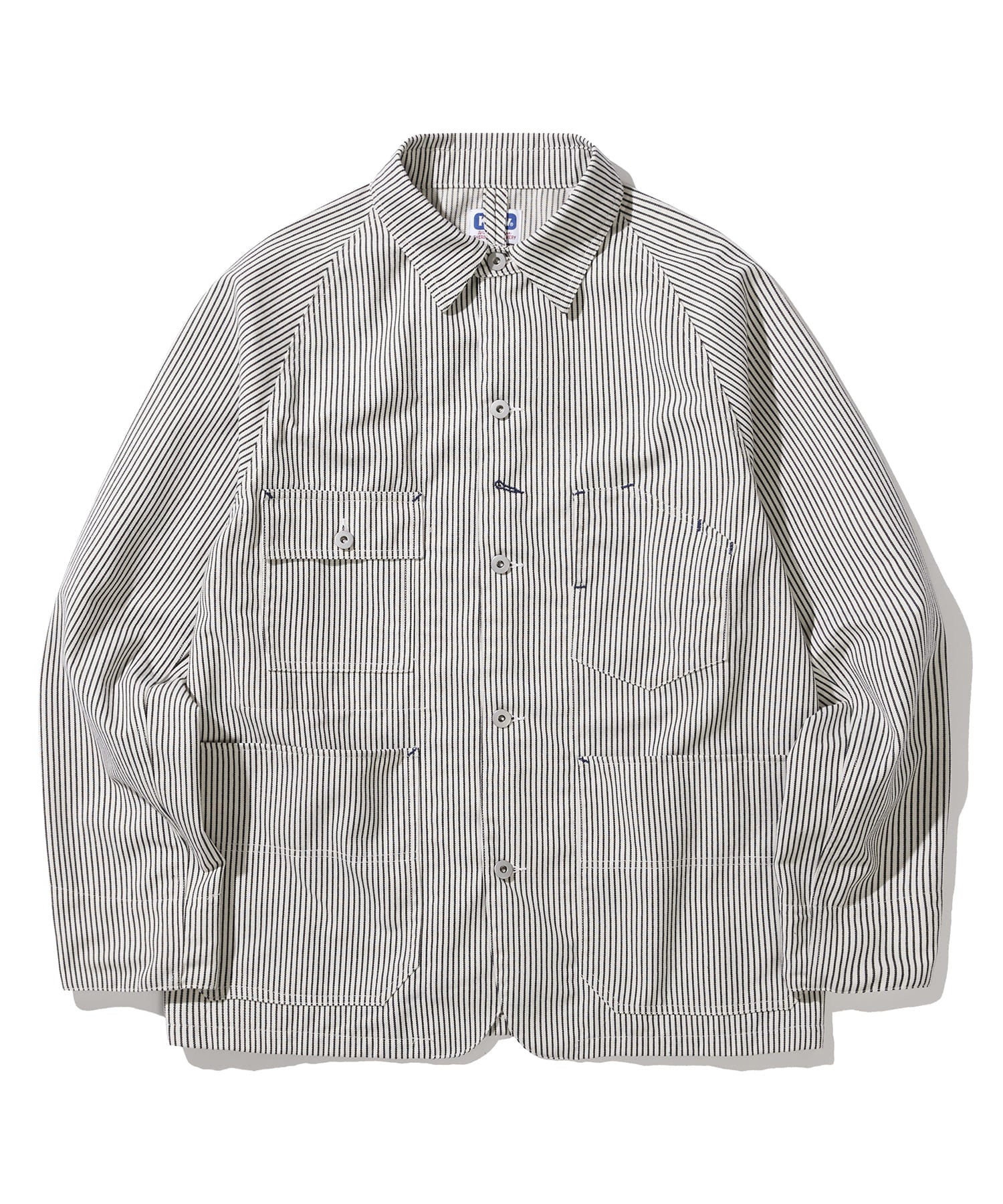 knd-ss-26-xau-hickory-chore-jacket-ivory-stripe-stripe-s