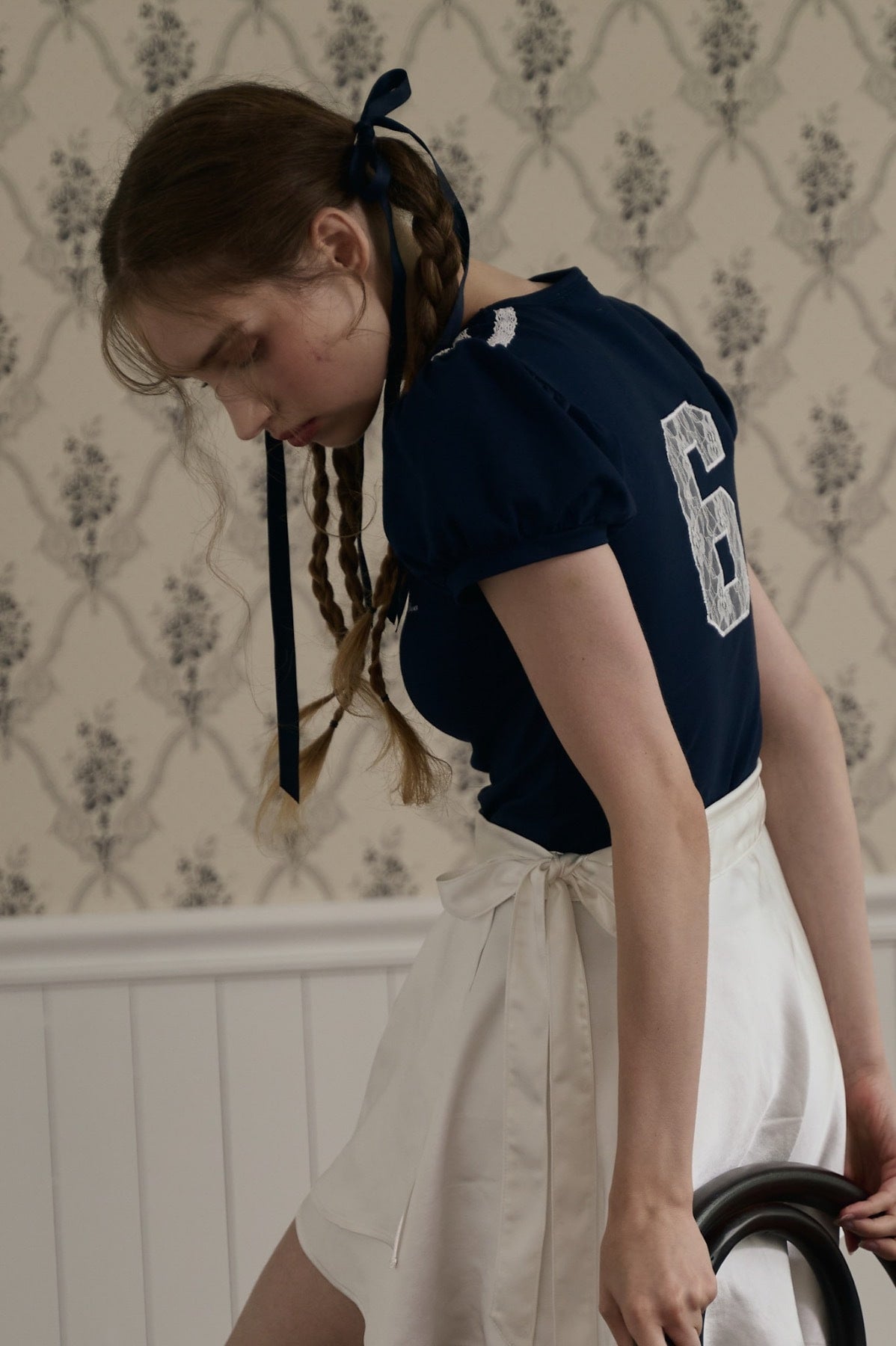 schnee-fw-25-romantic-lace-puff-t-shirt-navy-navy-s