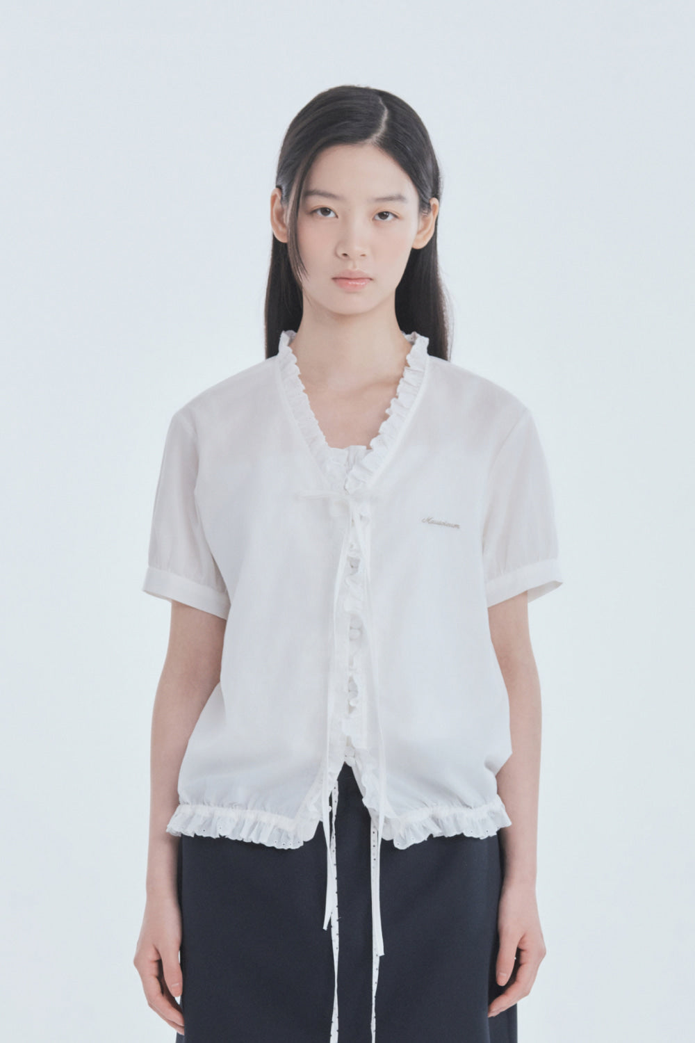 mausoleum-fw-26-ruffle-cotton-summer-blouse-white-s