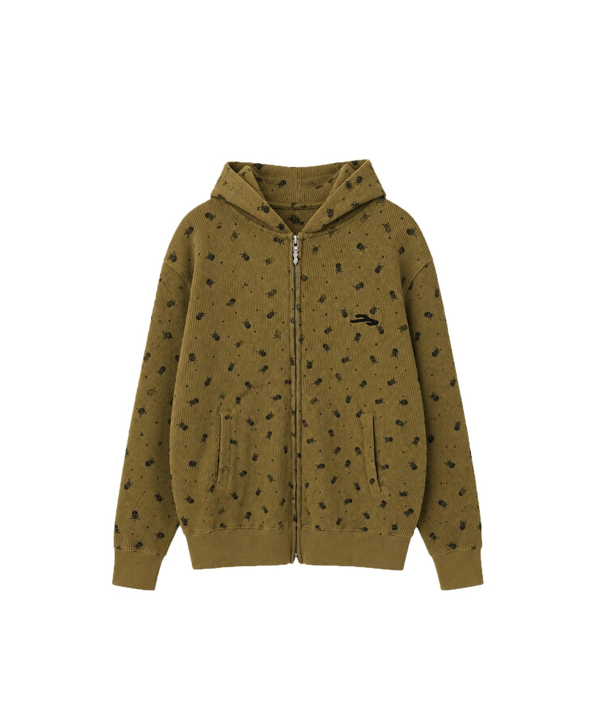 tansanmagnesium-fw-26-skull-pattern-hood-zip-up-khaki-khaki-s