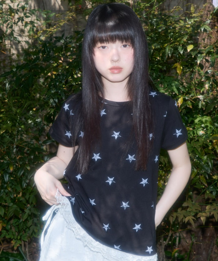 fancy-club-ss-25-lace-star-layered-tee-black-f25qb118-black-s