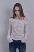 damio-fw-26-ruffle-draped-off-shoulder-knit-top-white-white-s