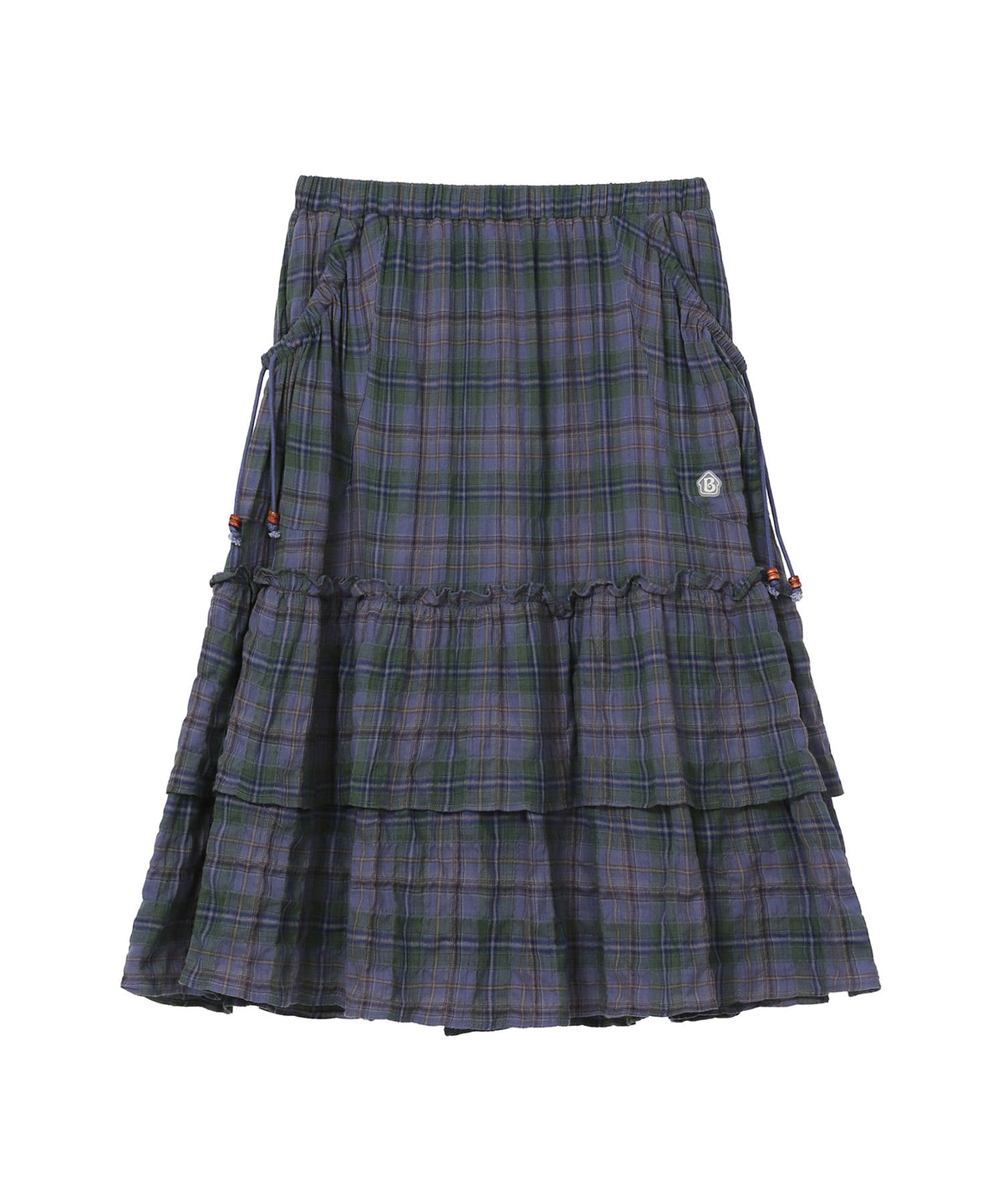 bauf-fw-26-ruffle-pocket-check-skirt-purple-purple-s