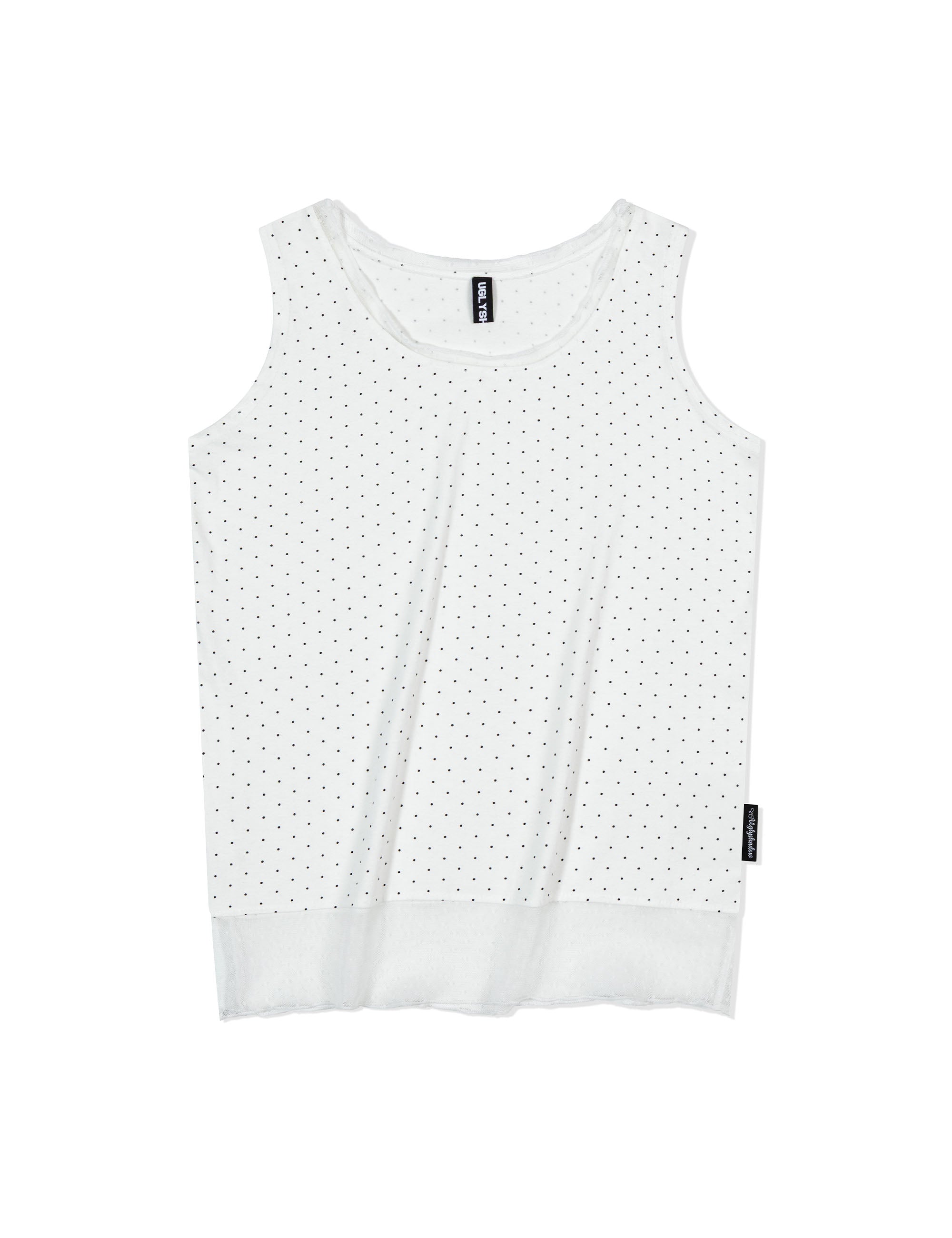 ugly-shadow-ss-25-dotted-layered-sleeveless(ivory)