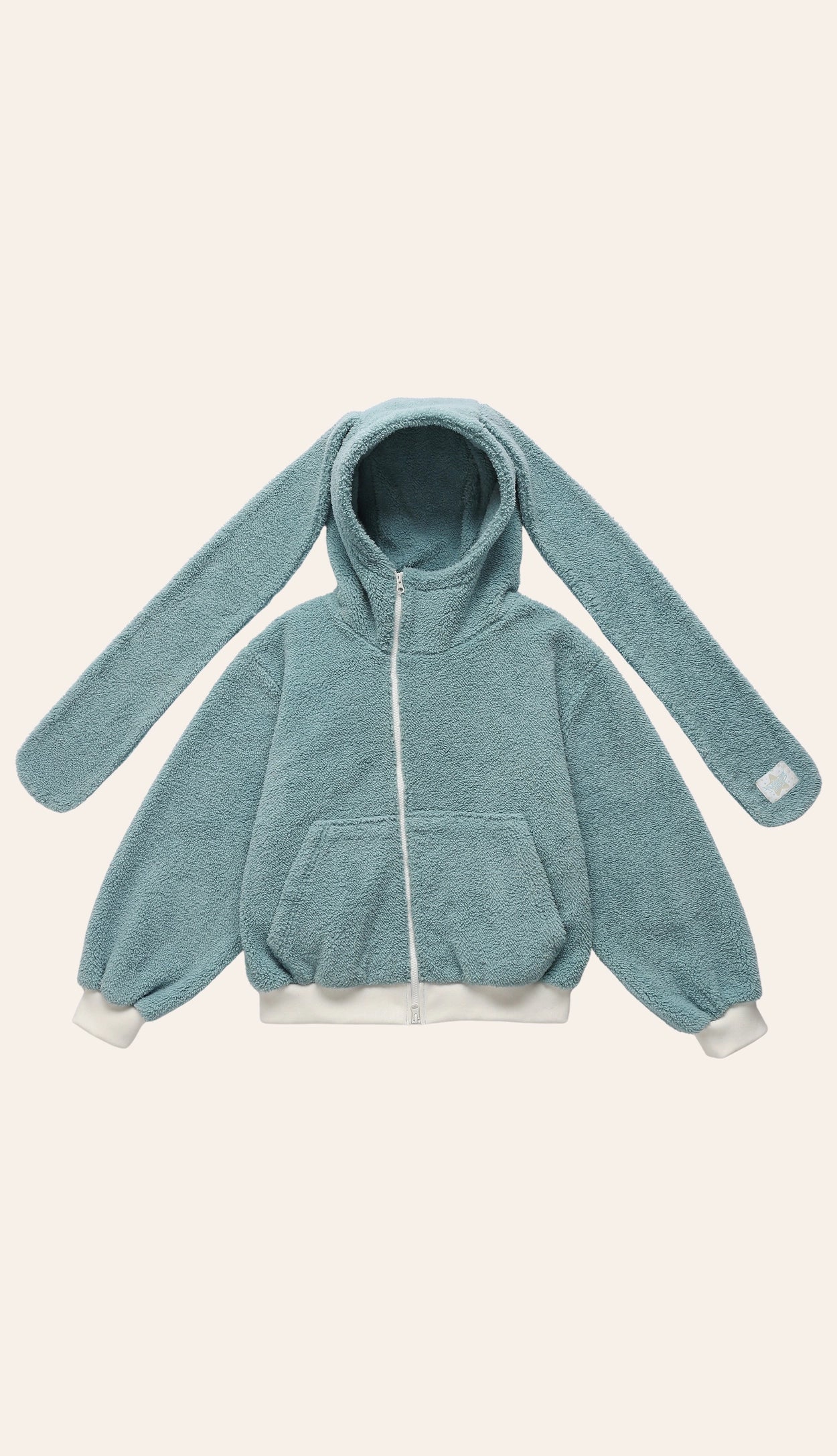 fanyoung-ss-26-fluffy-lobbit-hooded-zipup-mint-mint-s