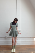 popsiz-ss-26-plaid-puff-sleeve-button-up-dress-khaki-navy-khaki-navy-s