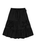 ugly-shadow-ss-25-star-shirring-skirt(black)
