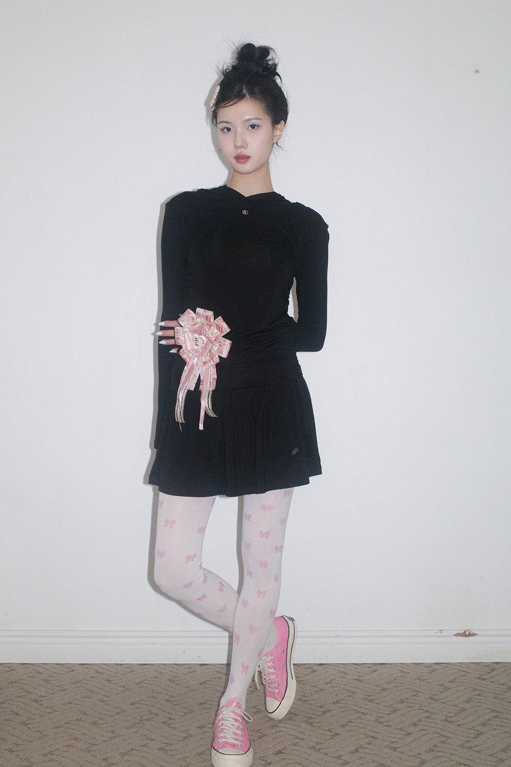 fakiii-ss-26-hooded-princess-line-drop-dress-black-black-s