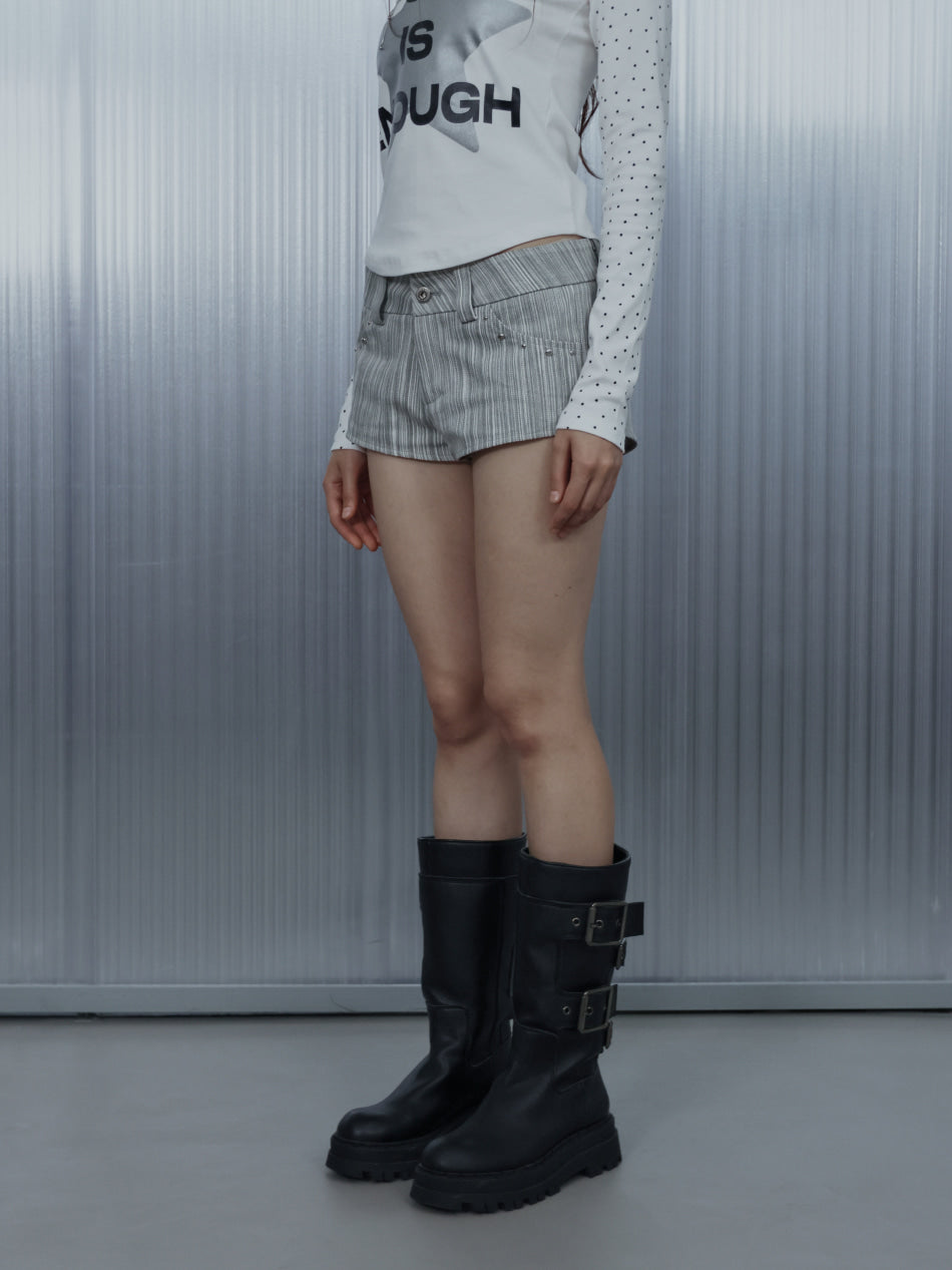 setup-exe-fw-25-striped-studded-short-pants-gray-gray-s