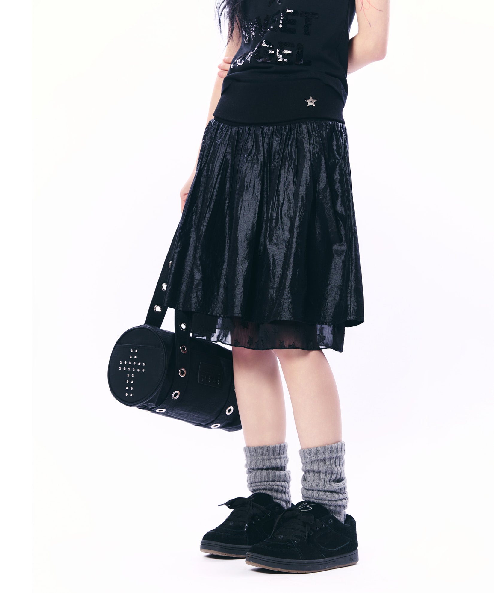 setup-exe-ss-26-chiffon-layered-skirt-black-black-s