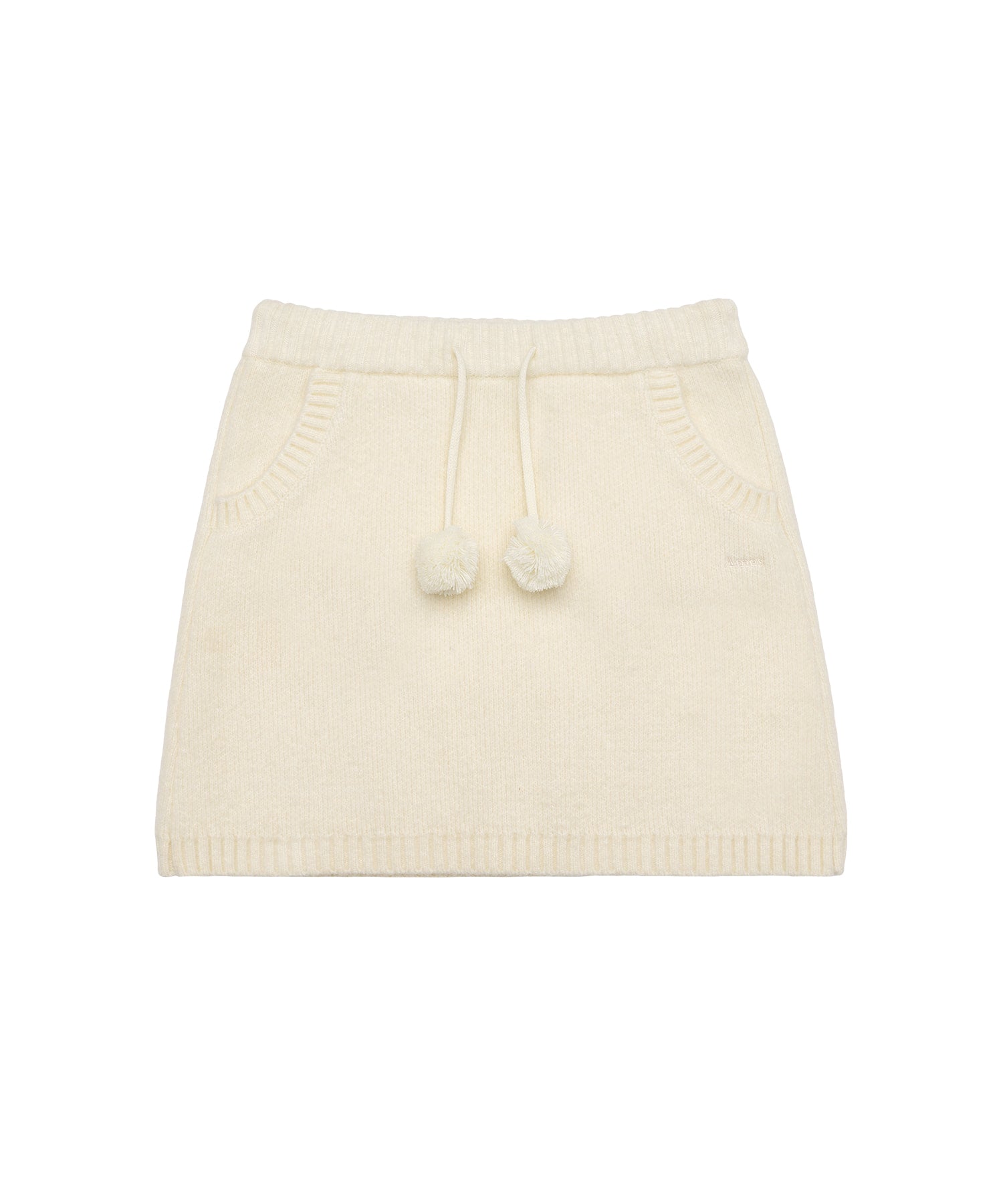 ames-worldwide-fw-25-knit-mini-skirt-cream-cream-s
