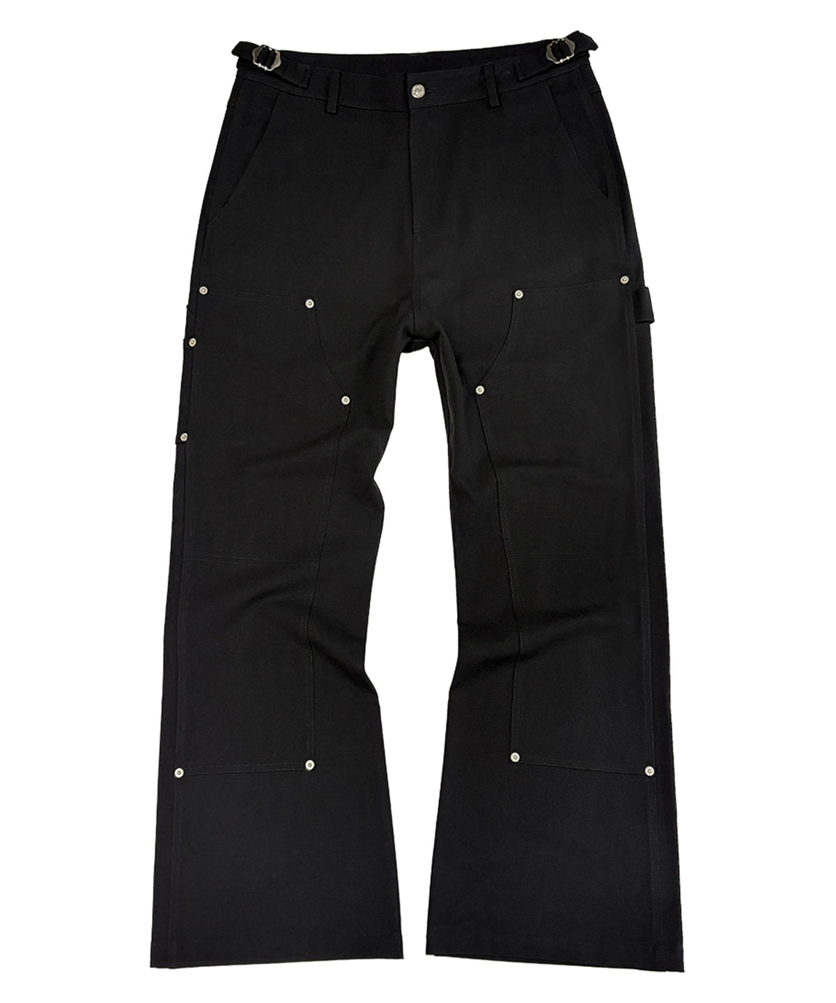 flavorism-fw-26-double-knee-flared-slacks-tp0076-black-s