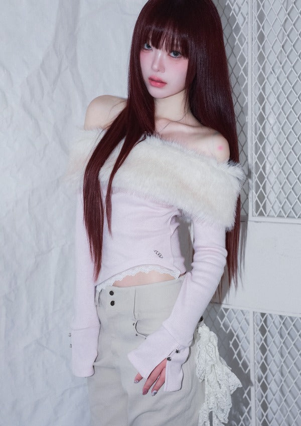 cherryquiri-fw-25-bunny-fluff-off-shoulder-top-pink-pink-s