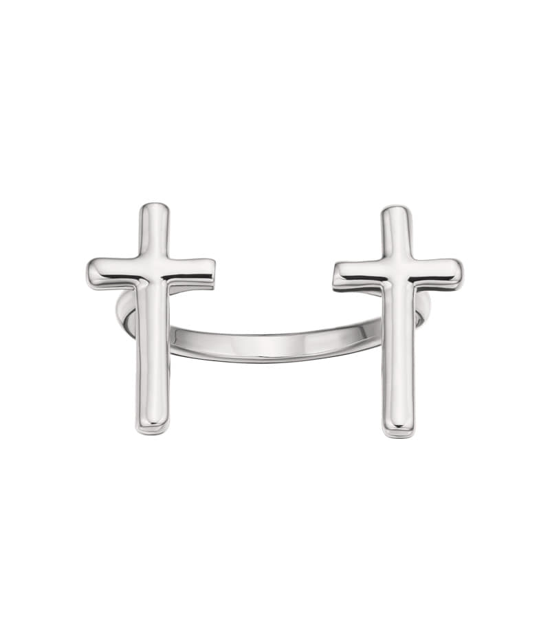 everybirthday-ss-25-silver-cross-open-ring