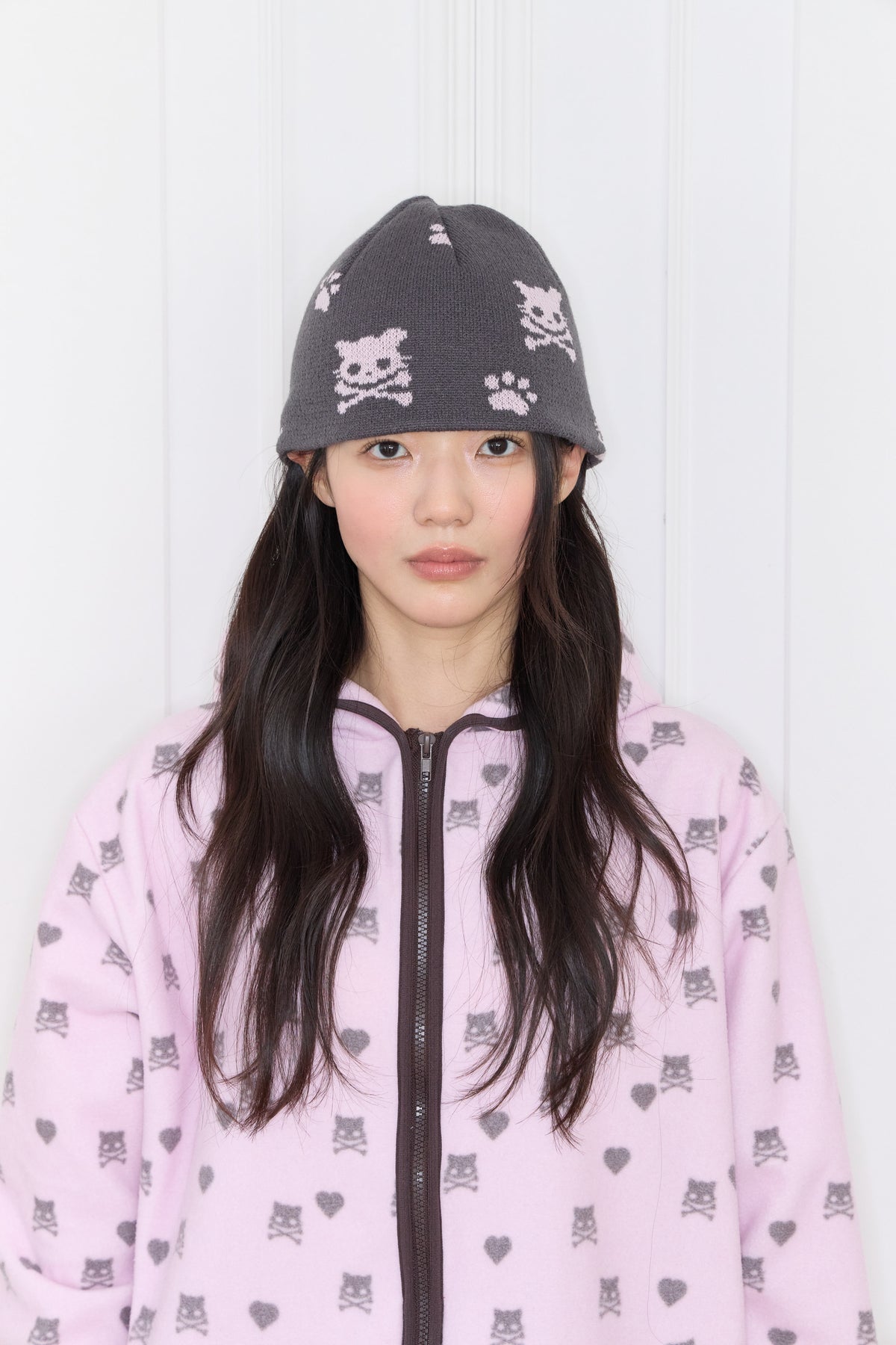 shakiri-fw-26-kiri-skull-jelly-beanie-dark-grey-dark-gray-size