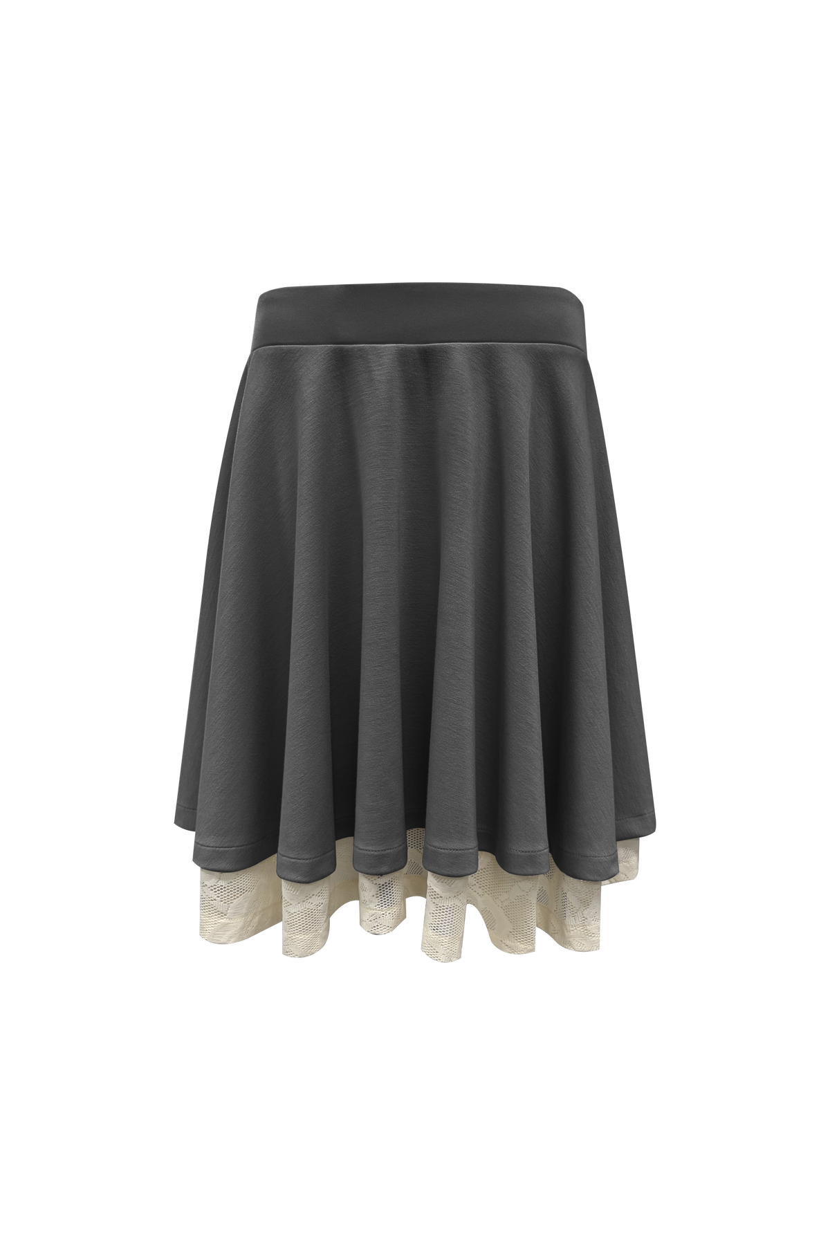 chemehc-fw-26-lace-layered-flare-skirt-charcoal-charcoal-s