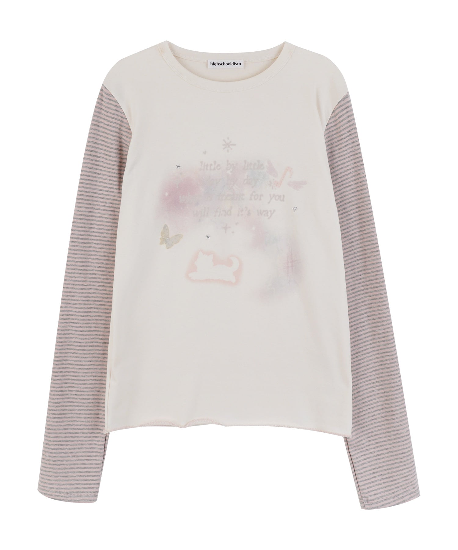high-school-disco-ss-26-aurora-glitter-long-sleeve-cream-cream-s