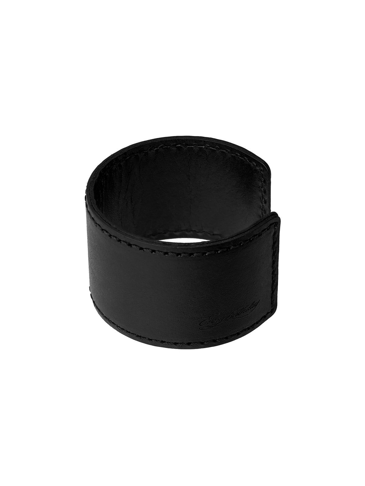 everybirthday-fw-26-lock-leather-bangle-black-black-s