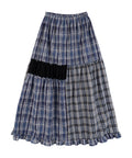 high-school-disco-ss-26-check-vintage-long-skirt-navy-navy-s