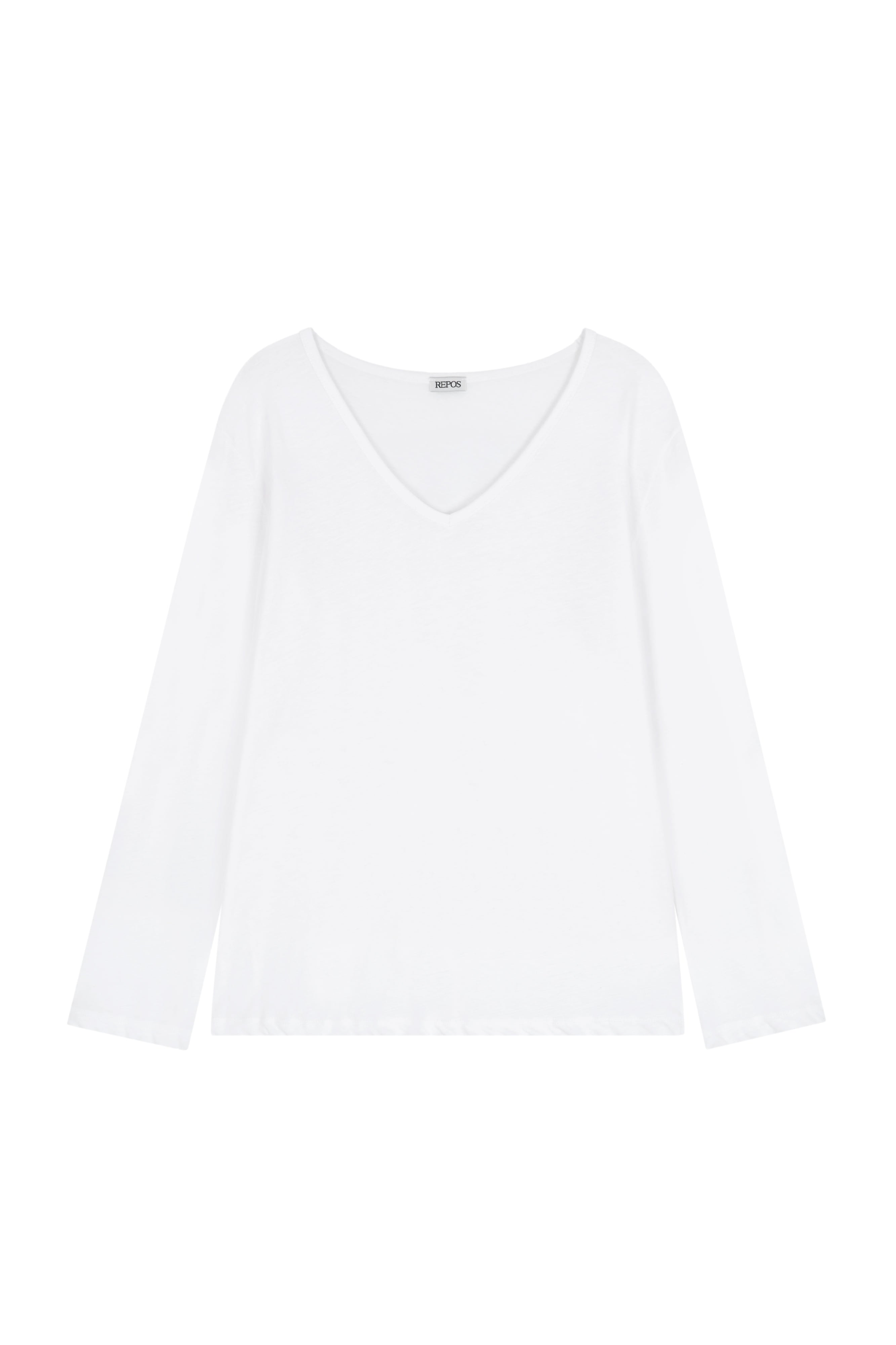 repos-ss-26-thin-v-neck-t-shirt-white-white-s