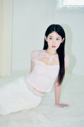 DAYNEE Muse lace top Baby pink