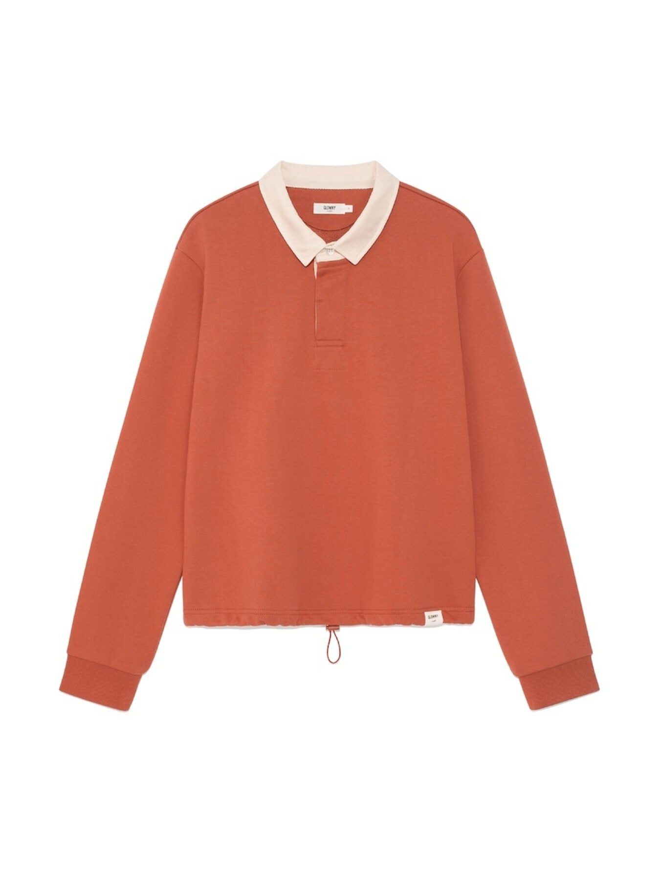 glowny-fw-25-g-contrast-polo-long-sleeve-orange-orange-s