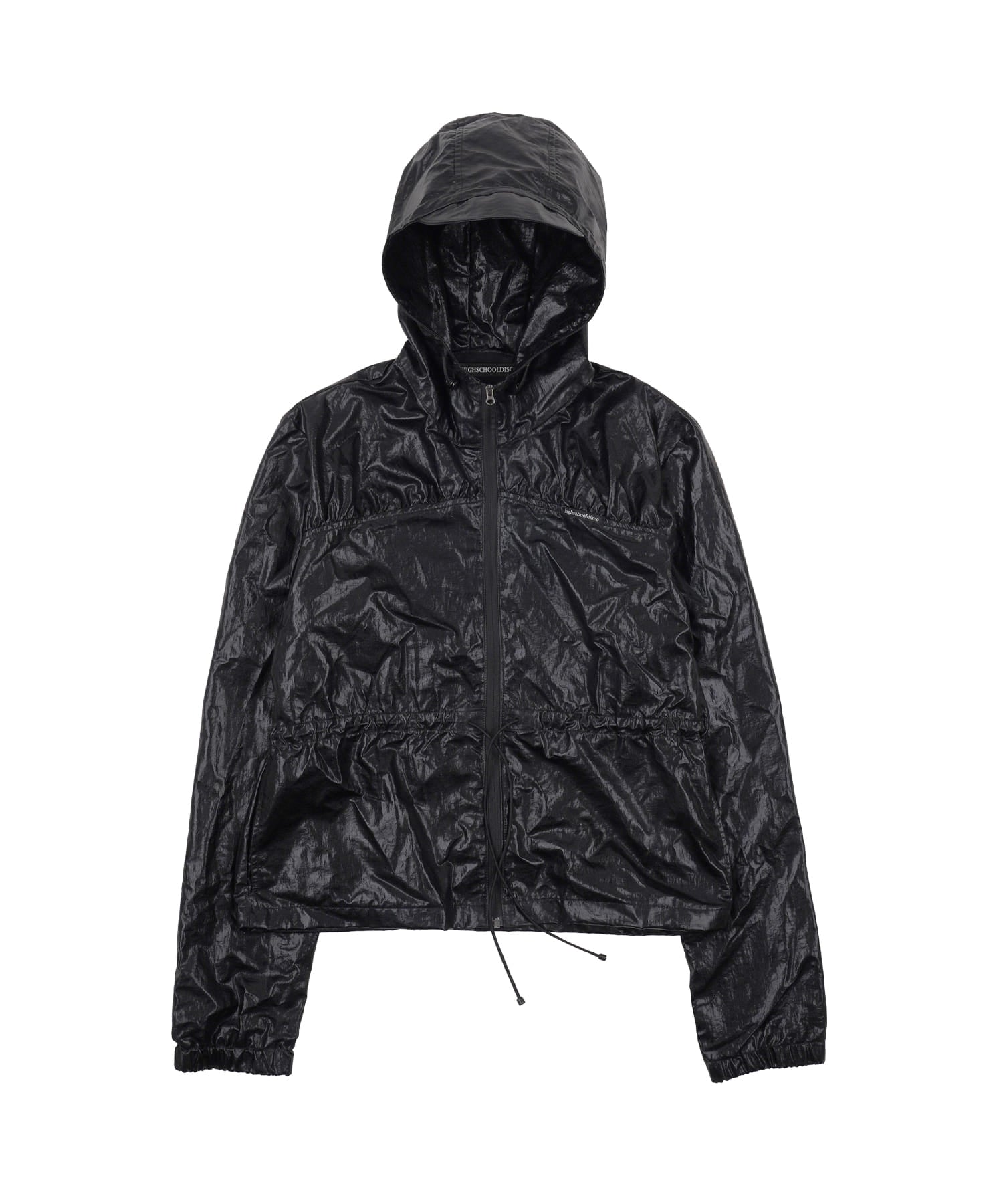 high-school-disco-fw-25-glossy-bra-windbreaker-black-s