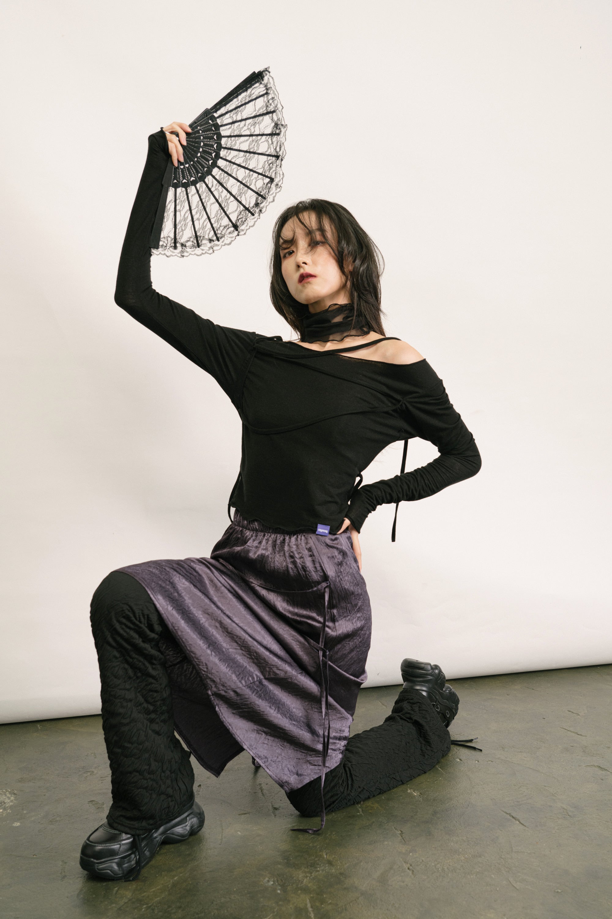 [RAYOUNG] String Point Skirt_Purple