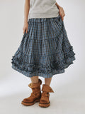 plzproject-ss-25-middle-frill-skirt,-blue-check