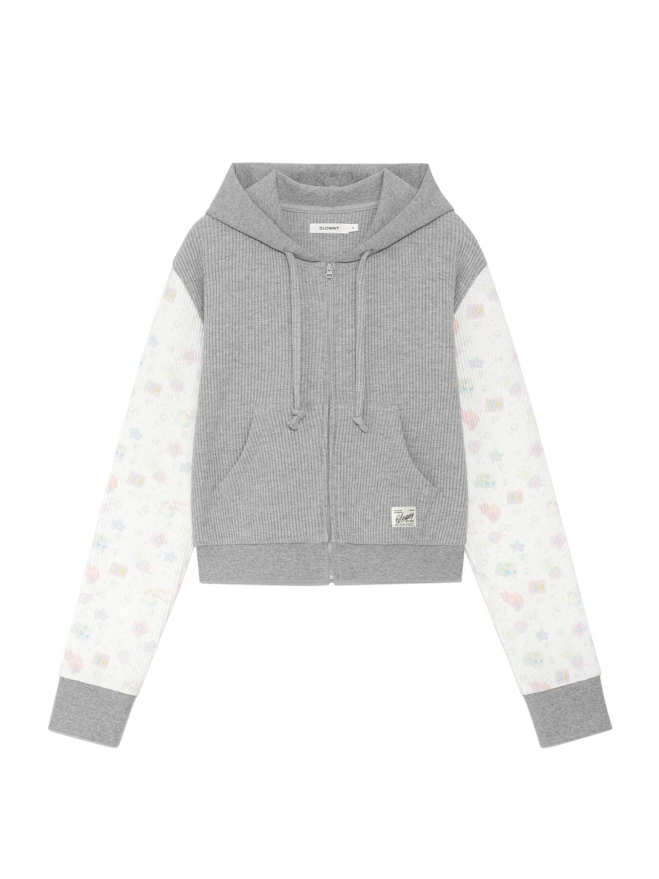 glowny-ss-25-contrast-dreamy-waffle-hoodie-gray-gray-s