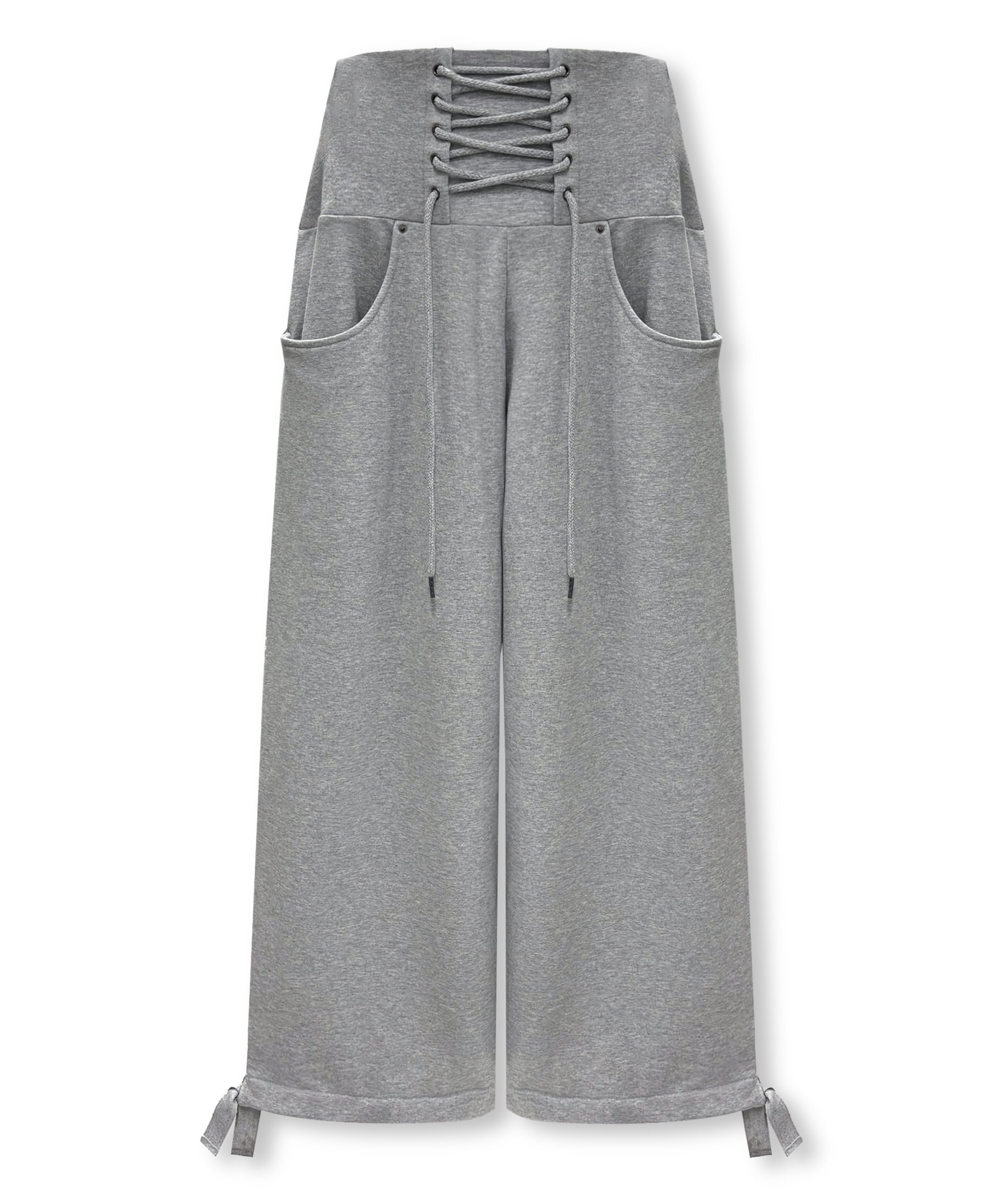 0104-fw-25-f-no-14-wide-lace-up-sweat-pants-gray-s